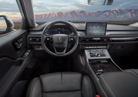The interior of a Lincoln Aviator® SUV is shown | Courtesy Lincoln in Altoona PA