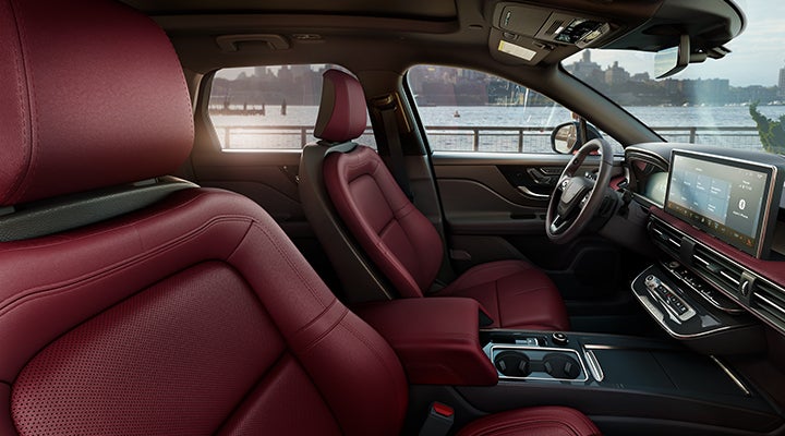 The available Perfect Position front seats in the 2024 Lincoln Corsair® SUV are shown. | Courtesy Lincoln in Altoona PA
