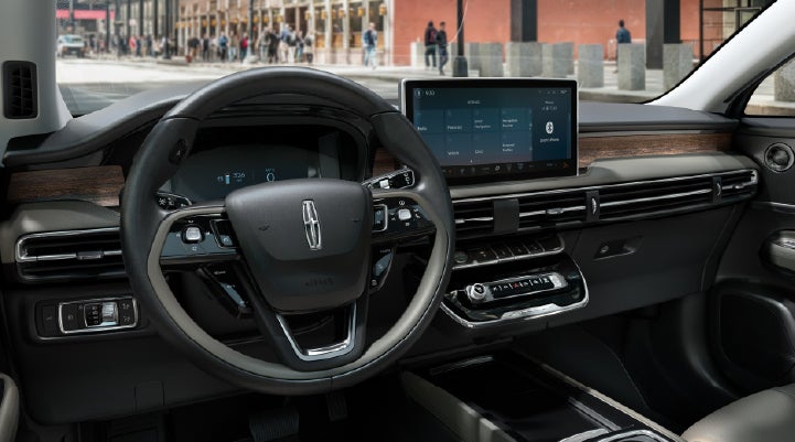 The center display of the 2026 Lincoln Corsair® SUV is showcased with its SYNC® 4 capabilities highlighted. | Courtesy Lincoln in Altoona PA
