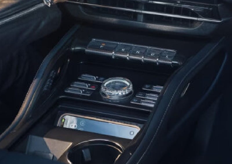 A smartphone is shown charging in the wireless charging pad. | Courtesy Lincoln in Altoona PA