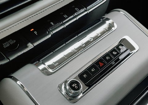 The piano key gear selector of a 2027 Lincoln Aviator® Back Label™ SUV. | Courtesy Lincoln in Altoona PA